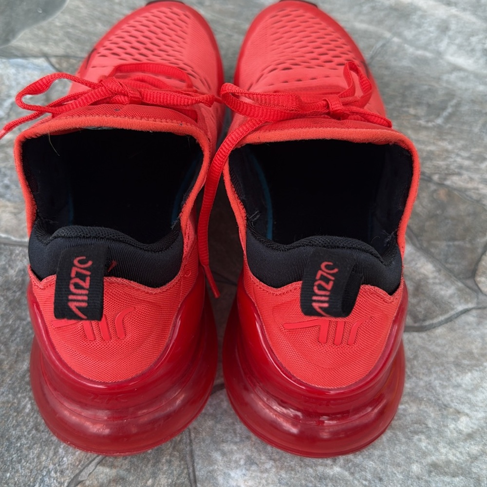 Air Max 270' Habanero Red /Black White Challenge Red Men's Sneaker Shoe - Picture 7 of 10